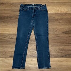 Levi's Dark Blue Mod Rise Skinny Leg Women's Jeans Size 16